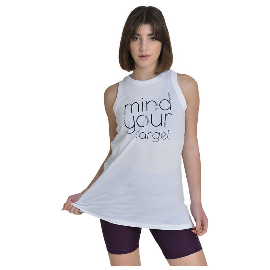 Target Γυναικεία αμάνικη μπλούζα Long Sleeveless Top Single Jersey "Mind"
